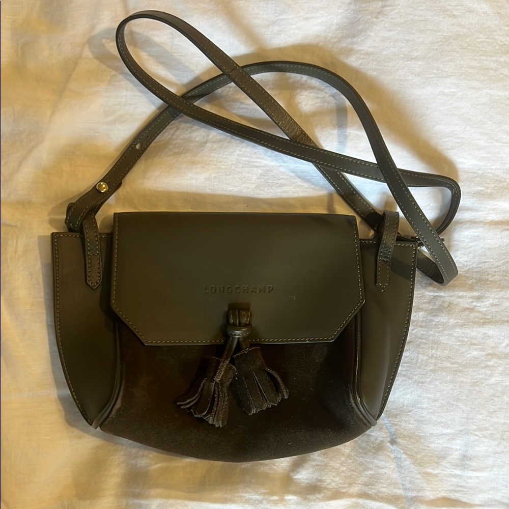 Longchamp Penelope Crossbody Bag Khaki